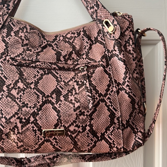 Jessica Simpson Roxanne Python Satchel - Picture 9 of 16